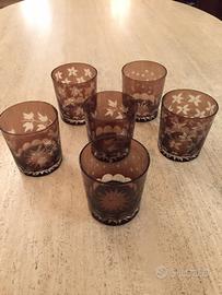 Set 6 bicchieri da collezione