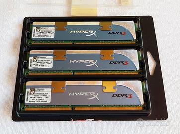 RAM Kingston HyperX 6GB (3x2GB) DDR3 1600MHz