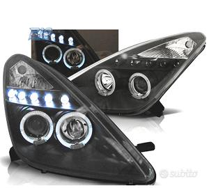 FARI PER TOYOTA CELICA T23 99-05 LED OCCHI ANGELI 