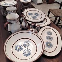 Servizio di piatti da 12 in ceramica di Vietri
