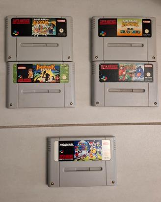 collezione giochi snes super nintendo supernintend