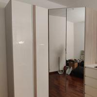 cabina armadio angolare specchio