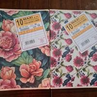 20 Quaderni Maxi Pigna Flower Righe 1R 80gr