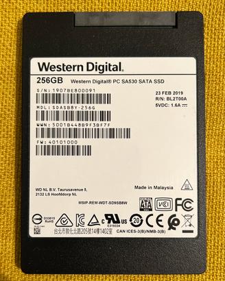 SSD 256GB WD