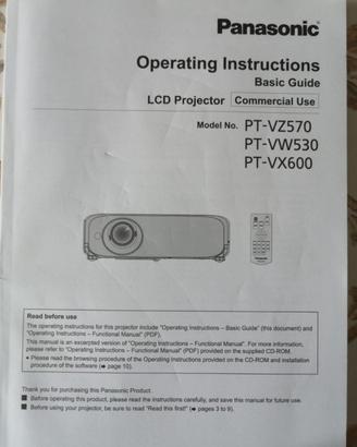 Videoproiettore PanaSonic 