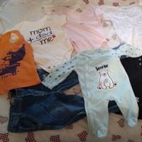 vestitini 0-12 mesi bimba +regaloo peluche 