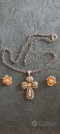 Parure collana e orecchini