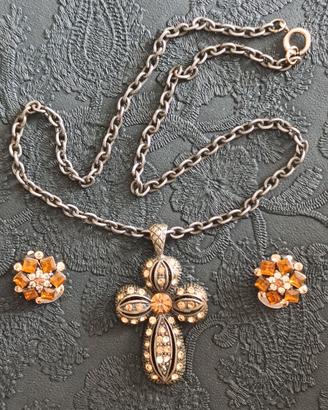 Parure collana e orecchini