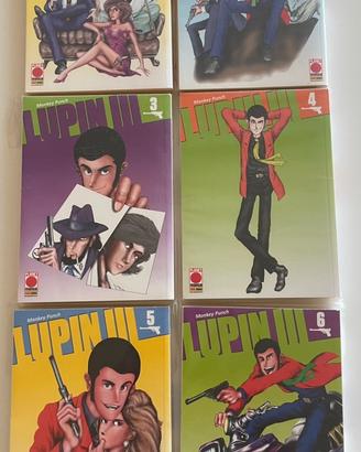 Lupin III Lotto 6 fumetti Planet Manga n 1-6 NUOVI