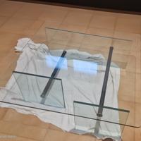 Tavolino da salotto in cristallo