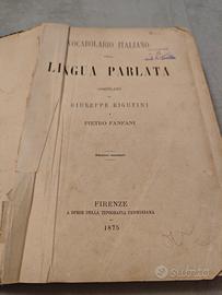 Vocabolario italiano Rigutini Fanfani 1875