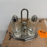Menage set olio,aceto,sale e pepe