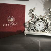 Orologio Ottaviani cavalli in argento 