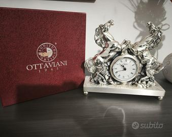 Orologio Ottaviani cavalli in argento 