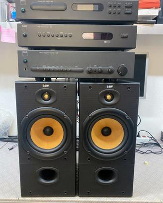 Stereo NAD casse B&W