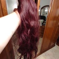 parrucca lunga mogano taglia unica