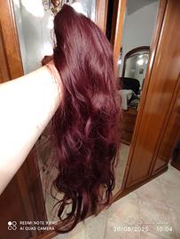 parrucca lunga mogano taglia unica