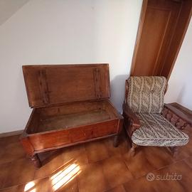madia anni 50 più poltrona come da foto