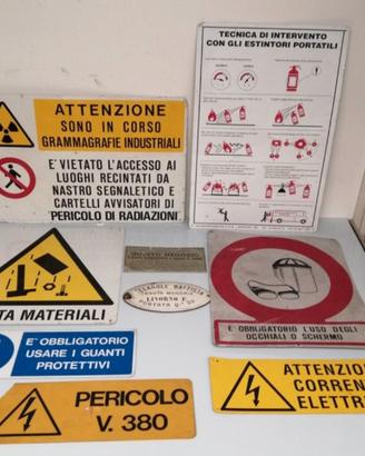 9 Insegne Cantiere Anni 60/70