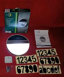 NUMERO CIVICO ILLUMINAZIONE AUTOMATICA SOLARE LED