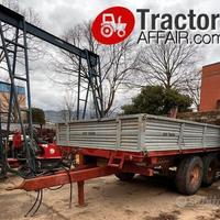 Rimorchio agricolo 2 assi 110 q.li ribaltabile