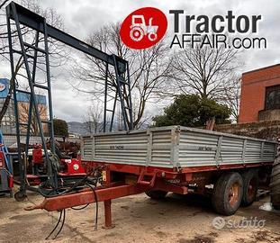 Rimorchio agricolo 2 assi 110 q.li ribaltabile