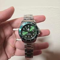 Orologio Submariner Acciaio Inox Hulk