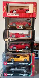 modellini 1/18 Ferrari con scatole