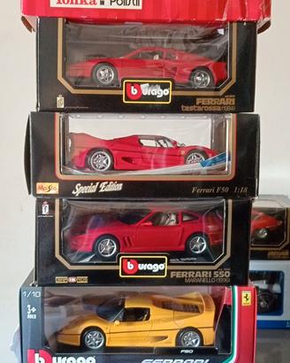 modellini 1/18 Ferrari con scatole
