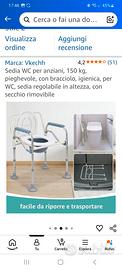 SEDIA WATER PER ANZIANI