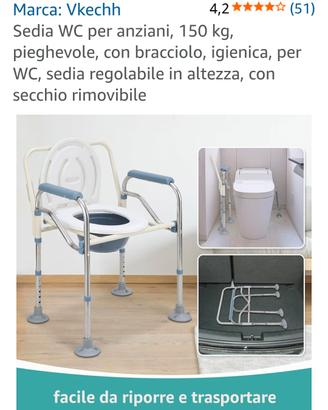 SEDIA WATER PER ANZIANI
