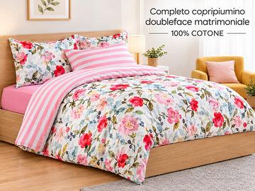 Completo copripiumino matrimoniale Parah