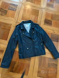 Giubbino ecopelle blu Elsy Xs / 14 anni