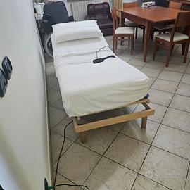 Letto ortopedico motorizzato con materasso