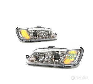FARI PEUGEOT 306 93-97 LUCE DIURNA A LED FONDO CRO