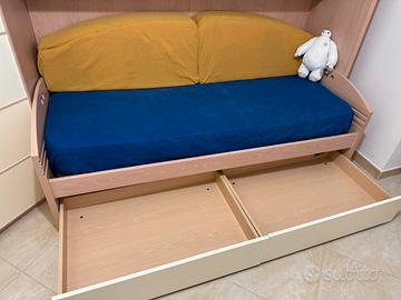Letto singolo 1 piazza - struttura letto