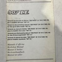 Manuale Officina Originale Ducati 907 I.E