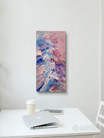 Quadro Astratto 30x60 cm fatto a mano con resina
