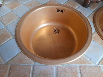 lavello da cucina in ottone 