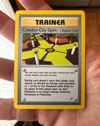 Pokemon Celadon City Gym Stadium Card celadeon