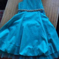 Abito cerimonia verde tiffany