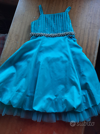 Abito cerimonia verde tiffany