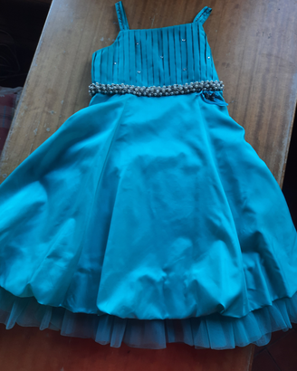 Abito cerimonia verde tiffany