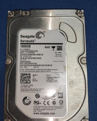 Hard Disk HDD Seagate Barracuda 1000GB