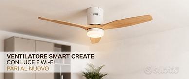 Ventilatore da Soffitto CREATE con Luce e WiFi
