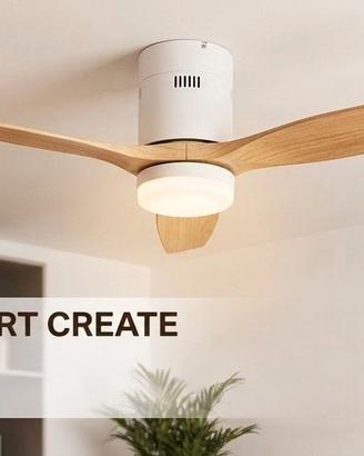 Ventilatore da Soffitto CREATE con Luce e WiFi