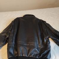 giubbotto pelle vintage tg 52