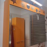 Specchiera mobile contenitore da bagno 