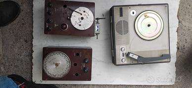giradischi oggetti vintage per ricambi 
