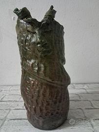 vaso in ceramica di faenza RAKU